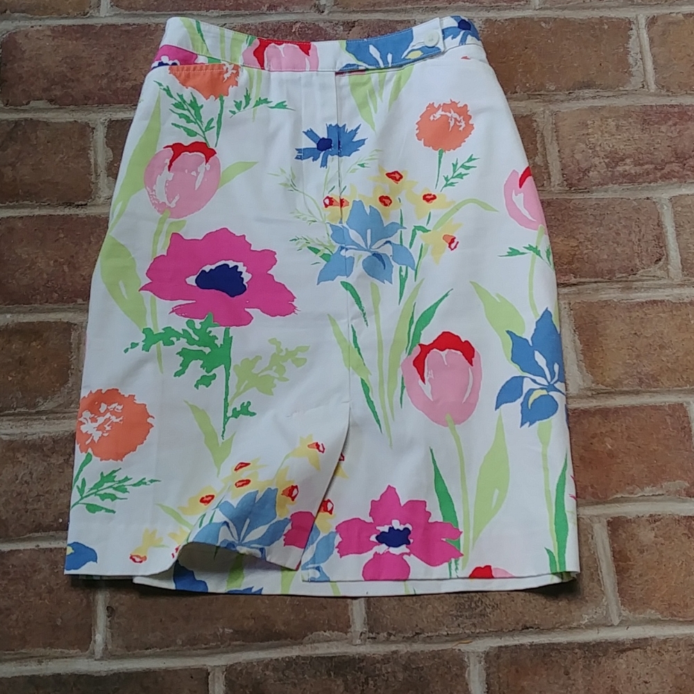 Liz colorful floral skirt